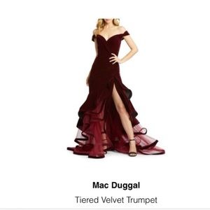 Elegant evening dress for a special occasion.